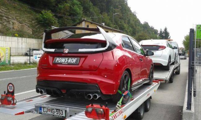 Mysterious Honda Civic Spied Back View