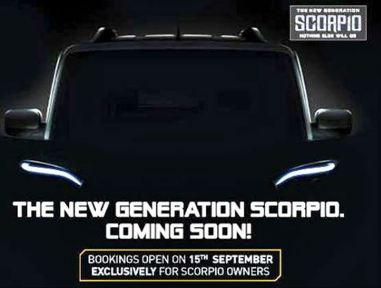 New Mahindra Scorpio Bookings Commenced