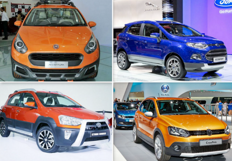 Fiat Avventura vs Ford EcoSport vs Toyota Etios Cross vs Volkswagen Cross Polo: Specifications Comparison Fiat Avventura vs Ford EcoSport vs Toyota Etios Cross vs Volkswagen Cross Polo: Specifications Comparison