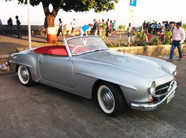 Mercedes-Benz Classic Car Rally Held In Mumbai