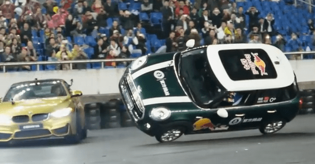 BMW M4 Created Guinness World Records For Maximum Drifts Around A Car On Two Wheels