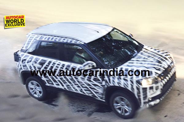 New Maruti Compact SUV Spied Testing