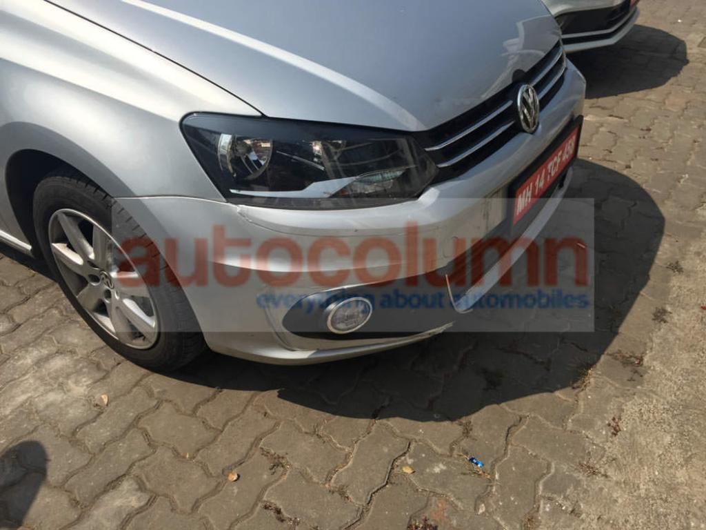 2015 Volkswagen Vento Facelift Spied For First Time