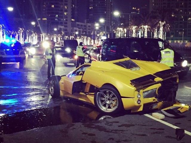 Rare Pagani Zonda F Crashed