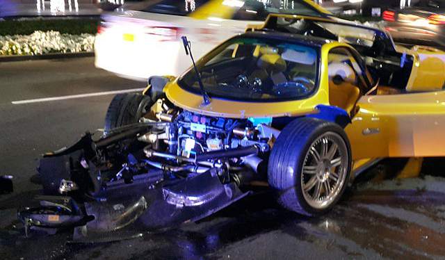 Pagani Zonda F Crashed