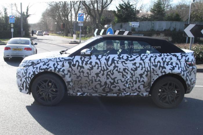 Range Rover Evoque Convertible Spied