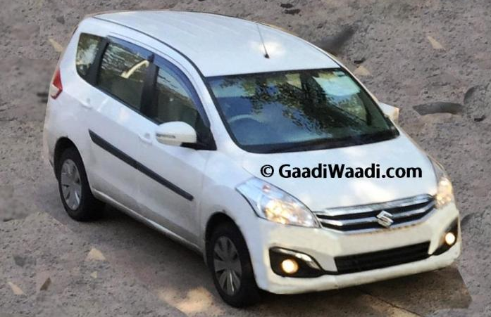 Maruti Ertiga Facelift Spotted Clearly; Launching In June