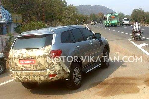 New Ford Endeavour Commences Tests In India