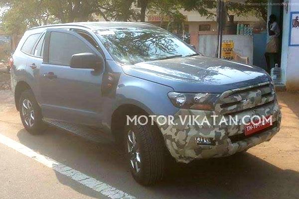 New Ford Endeavour Commences Tests In India
