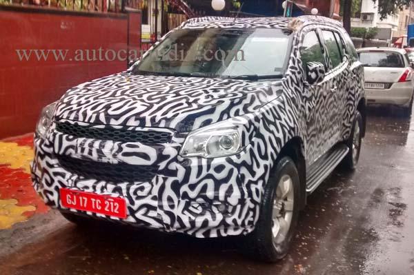 Chevrolet Trailblazer 2WD Automatic Spotted Testing In India