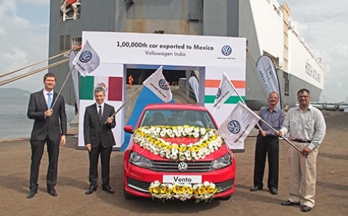 1 Lakh Volkswagen Vento Exported from India to Mexico