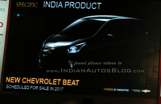 General Motors Teases Indian Bound 2017 Chevrolet Beat