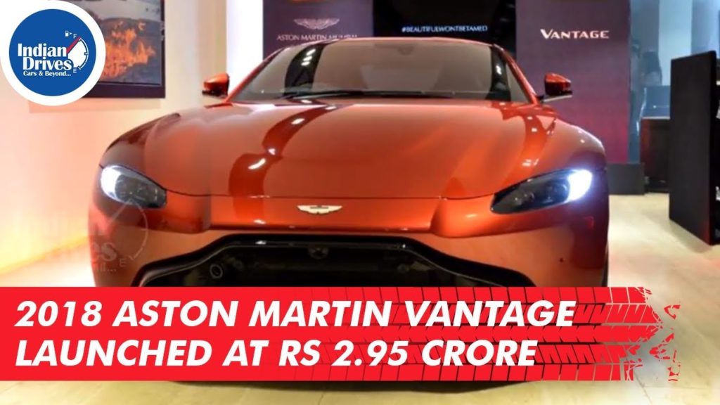 2018 Aston Martin Vantage Launched At Rs. 2.95 Crore