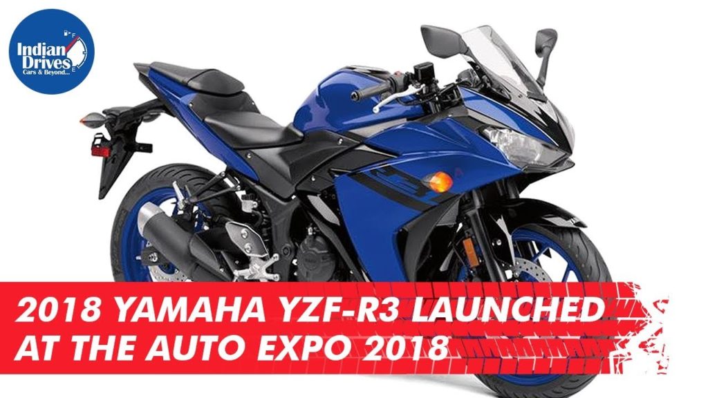 2018 Yamaha YZF-R3 Launched At The Auto Expo 2018