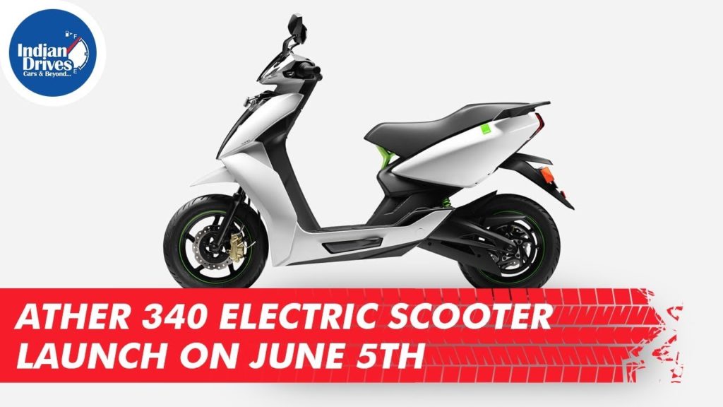 Ather Energy 340 Electric Scooter Launch On June 5th
