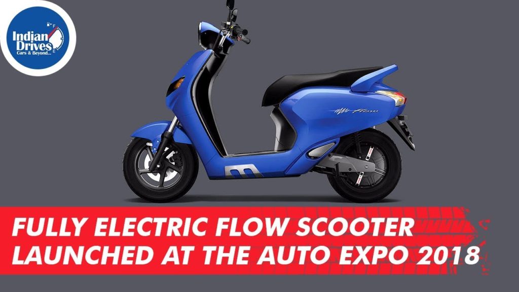 Fully Electric Flow Scooter Launched At The Auto Expo 2018