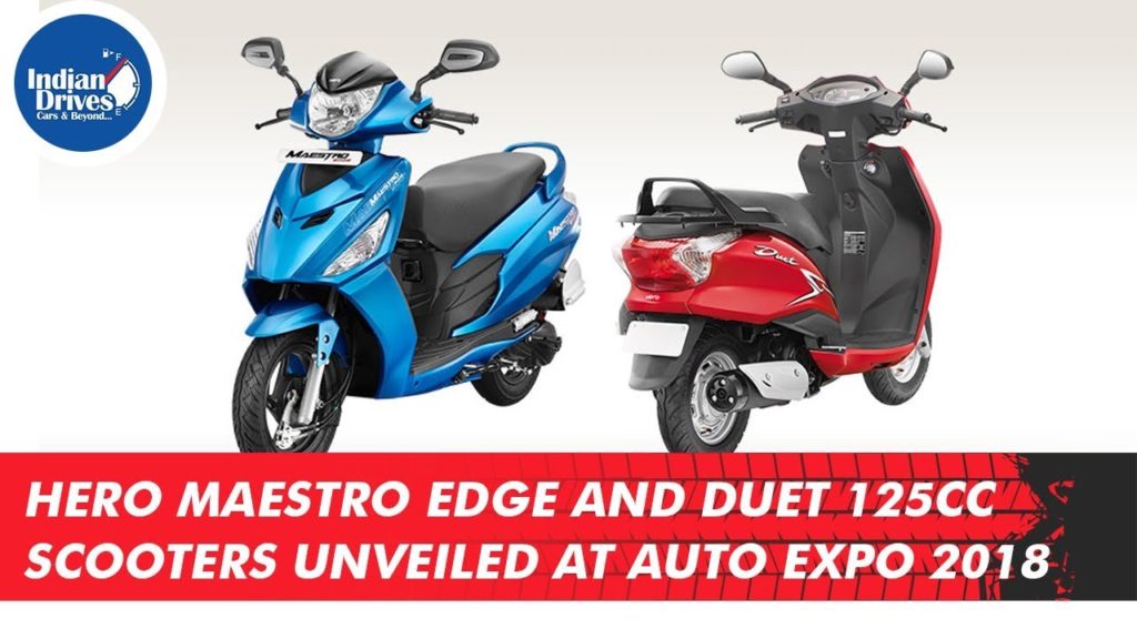 Hero Maestro Edge And Duet 125cc Scooters Unveiled | AUTO EXPO 2018