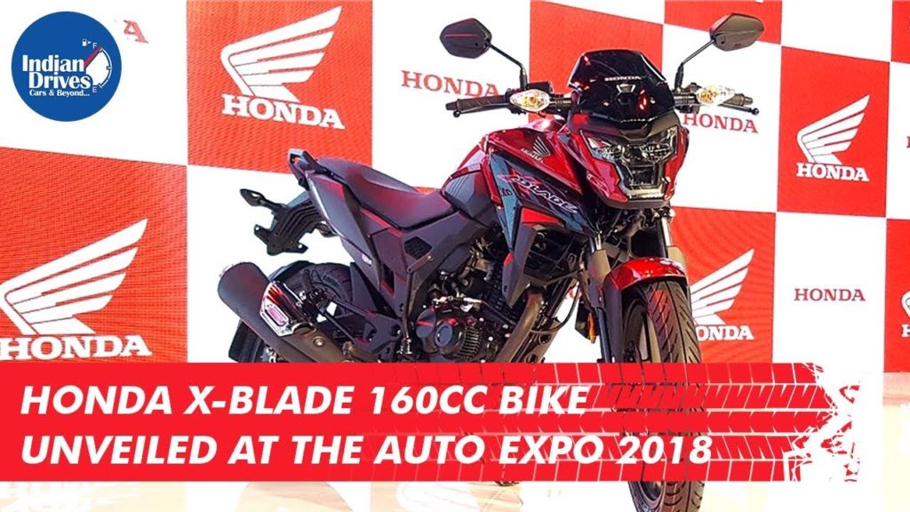 Honda X Blade 160cc Bike Unveiled At The Auto Expo 2018