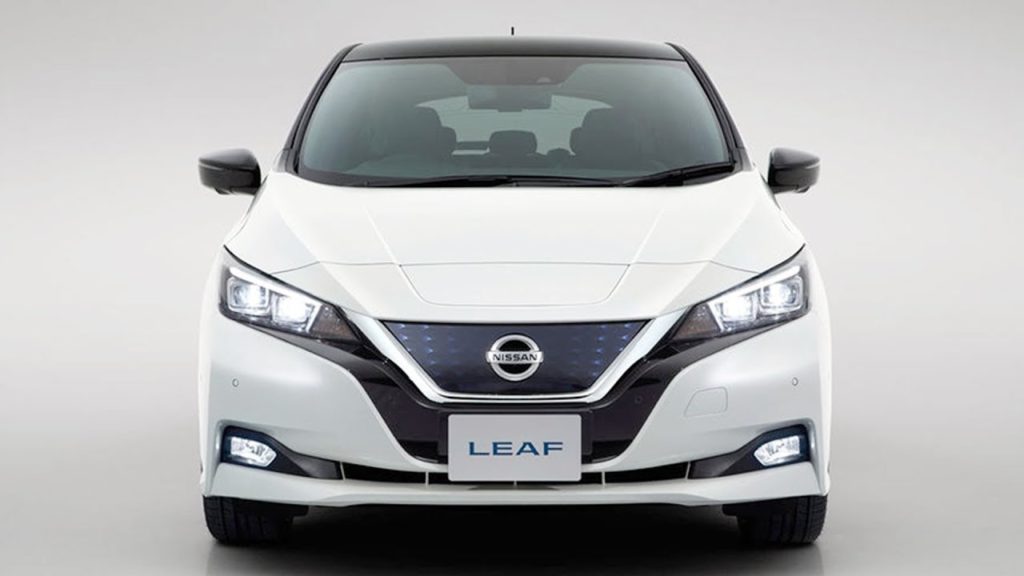 New Nissan Leaf EV 2018 Revealed in Tokyo, Japan.