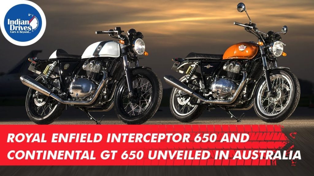 Royal Enfield Interceptor 650 And Continental GT 650 Unveiled In Australia