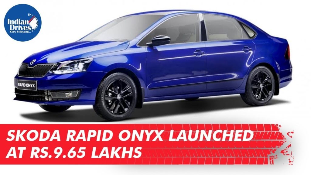 Skoda Rapid Onyx Launched At Rs. 9.65 Lakhs