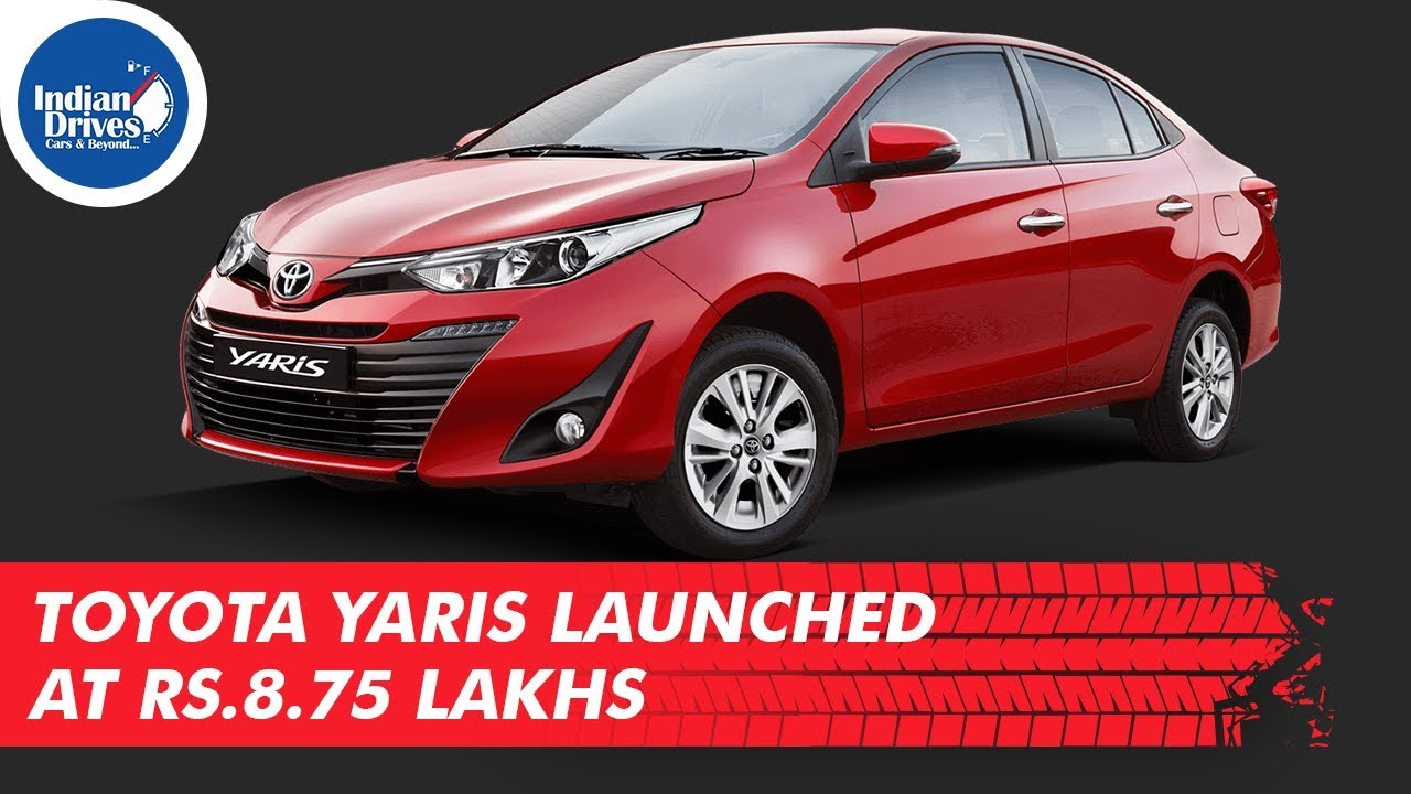 Toyota Yaris Launched At Rs.8.75 Lakhs