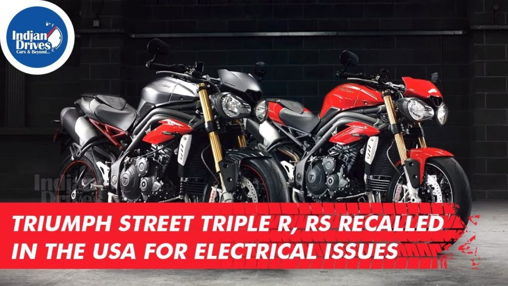 Triumph Street Triple R, Rs Recalled In The Usa For Electrical Issues