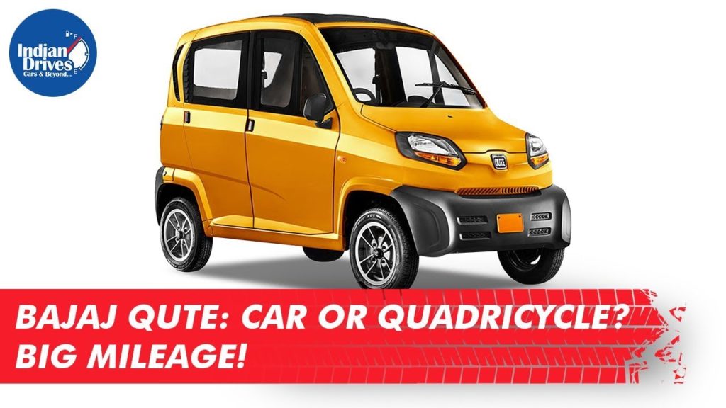 Bajaj Qute Smallest Car Or Quadricycle? 35 KMPL Mileage!