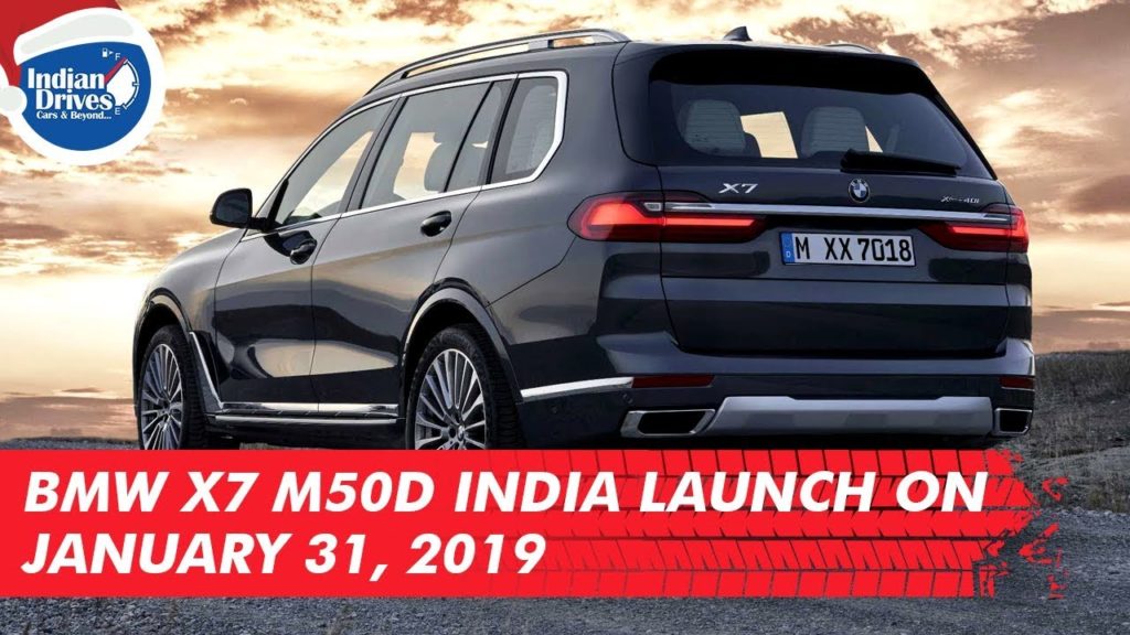 BMW X7 M50d India Launch On January 31, 2019
