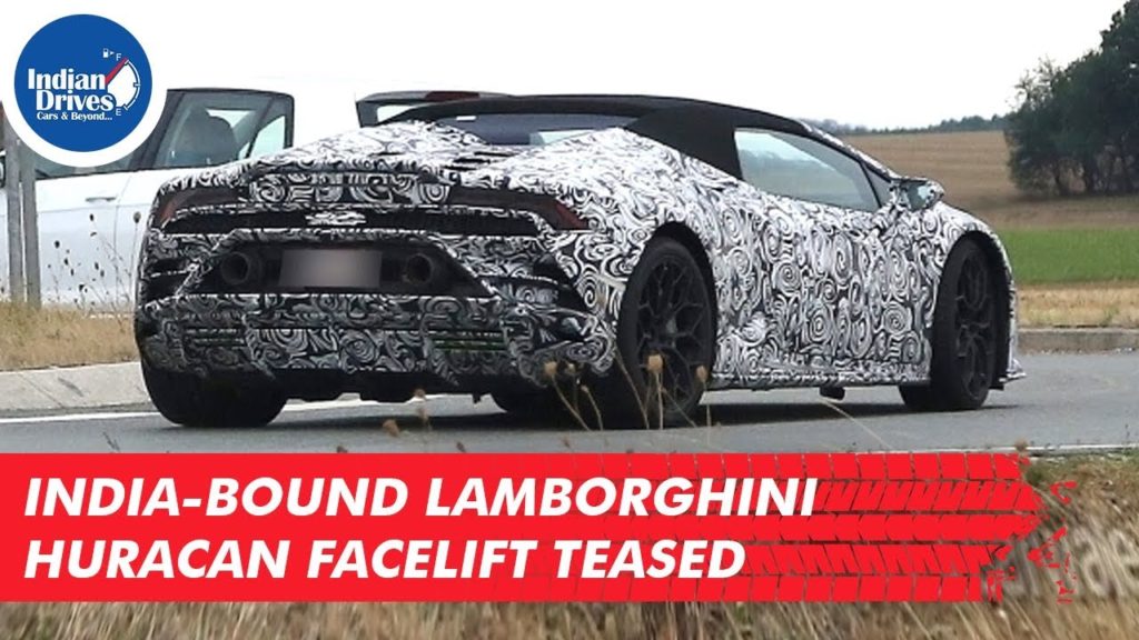 India-bound Lamborghini Huracan Facelift Teased
