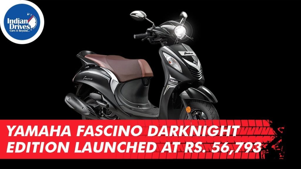 Yamaha Fascino Darknight Edition Launched At Rs. 56,793