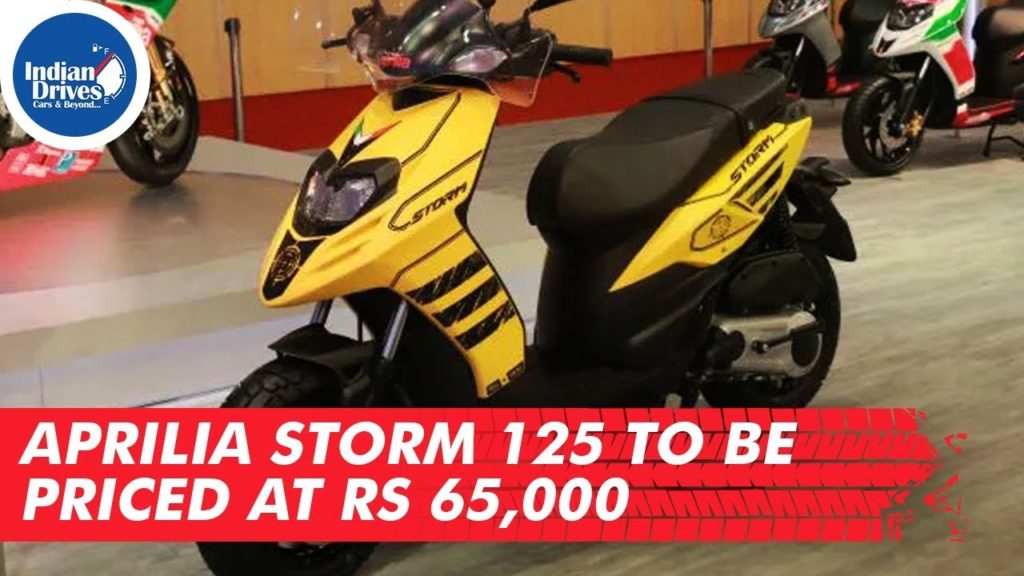 Aprilia Storm 125 To Be Priced At Rs 65,000 Indian Drives