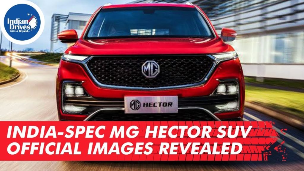 India-spec MG Hector SUV Official Images Revealed