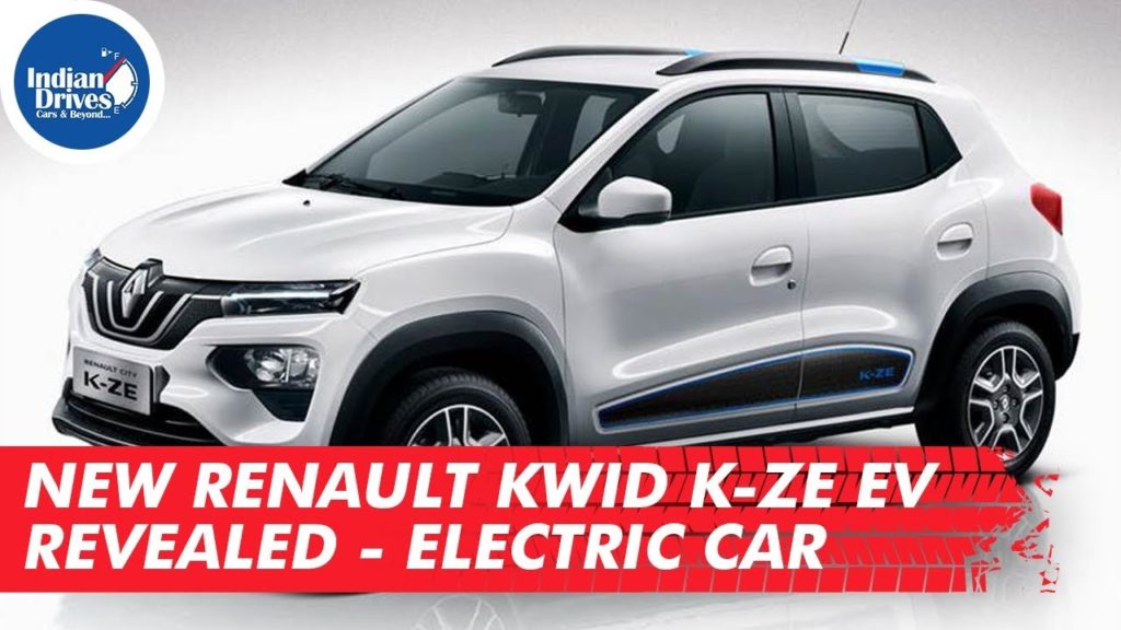 New Renault Kwid K-ZE EV Revealed Electric Car