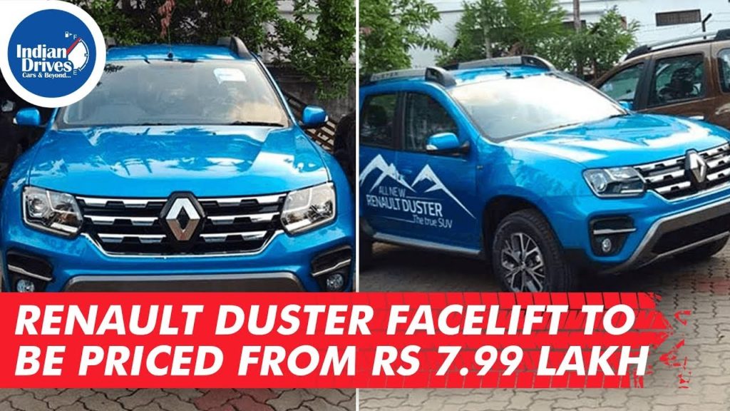 Renault Duster Facelift To Be Priced From Rs 7.99 Lakh