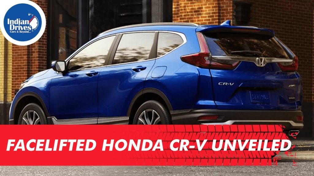 Facelifted Honda CR-V Unveiled Indian Drives