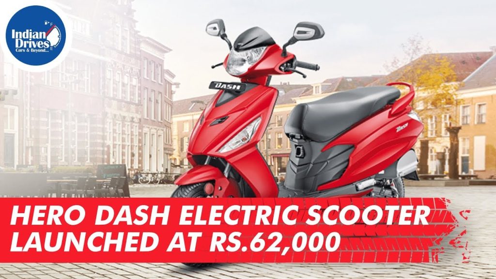 Hero Dash Electric Scooter Launched at Rs. 62,000
