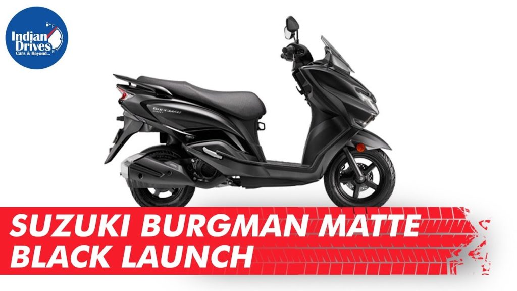 Suzuki Burgman Matte Black Launch