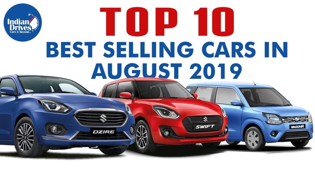 Top Selling Cars In India For The Month Of August 2019