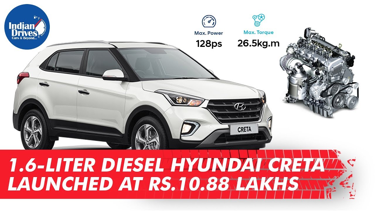 1.6-Liter Diesel Hyundai Creta Launched at Rs. 10.88 Lakhs