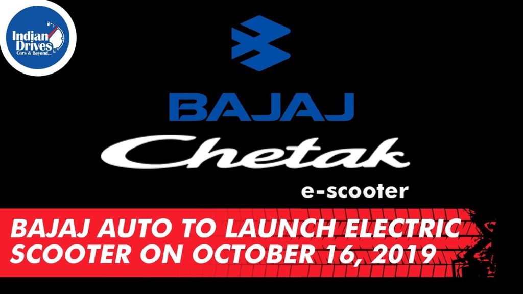 Bajaj Auto To Launch Electric Scooter, Chetak, On October 16, 2019