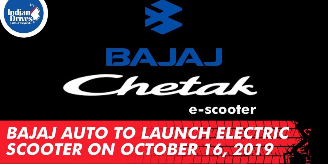 Bajaj Auto To Launch Electric Scooter, Chetak, On October 16, 2019