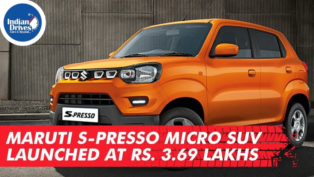 Maruti S-Presso Micro SUV Launched at Rs. 3.69 Lakhs