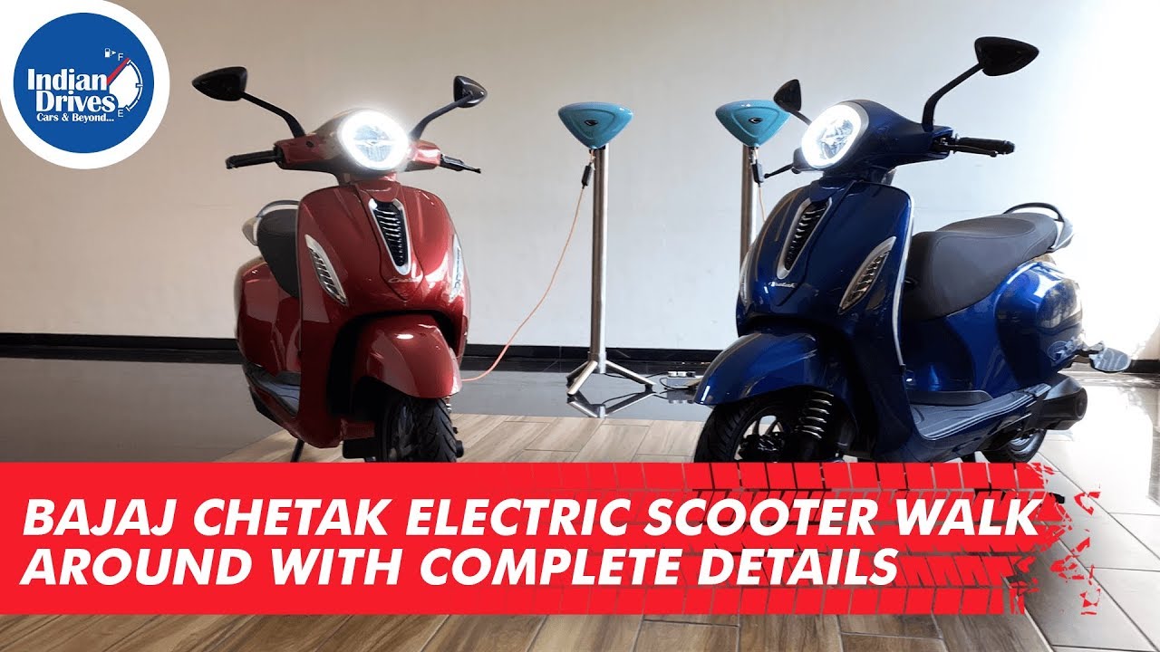 Bajaj Chetak Electric Scooter Walk Around With Complete Details