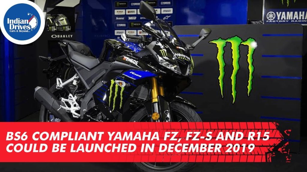 BS6 Compliant Yamaha FZ, FZ-S and R15 could be Launched in December 2019