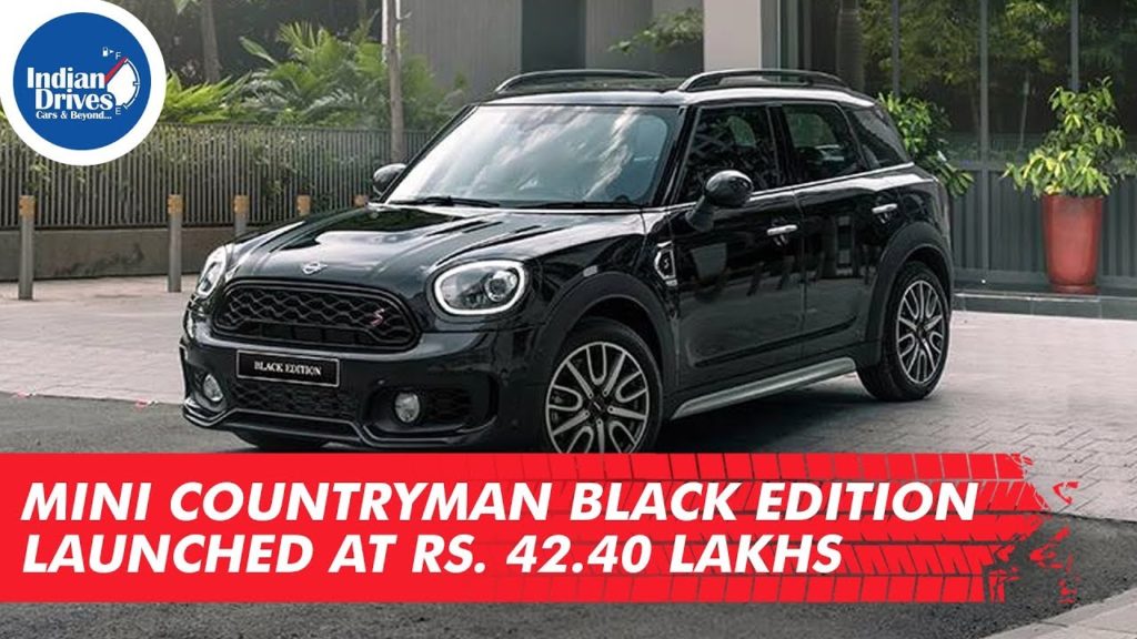 Mini Countryman Black Edition Launched At Rs. 42.40 Lakhs