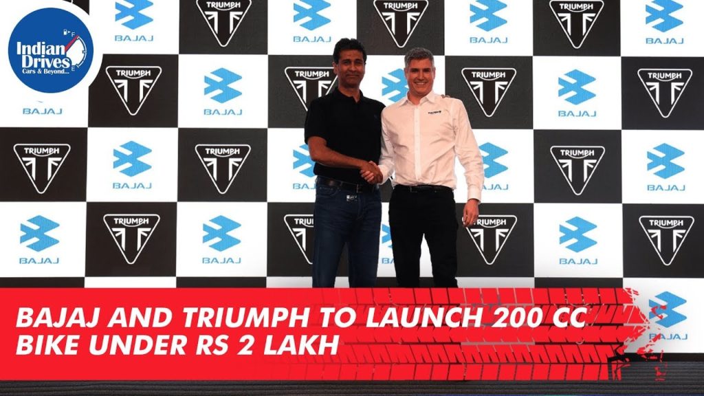 Bajaj and Triumph To launch 200 CC Bike Under Rs 2 Lakh