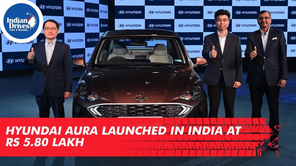 Hyundai Aura Launched In India at Rs 5.80 lakh