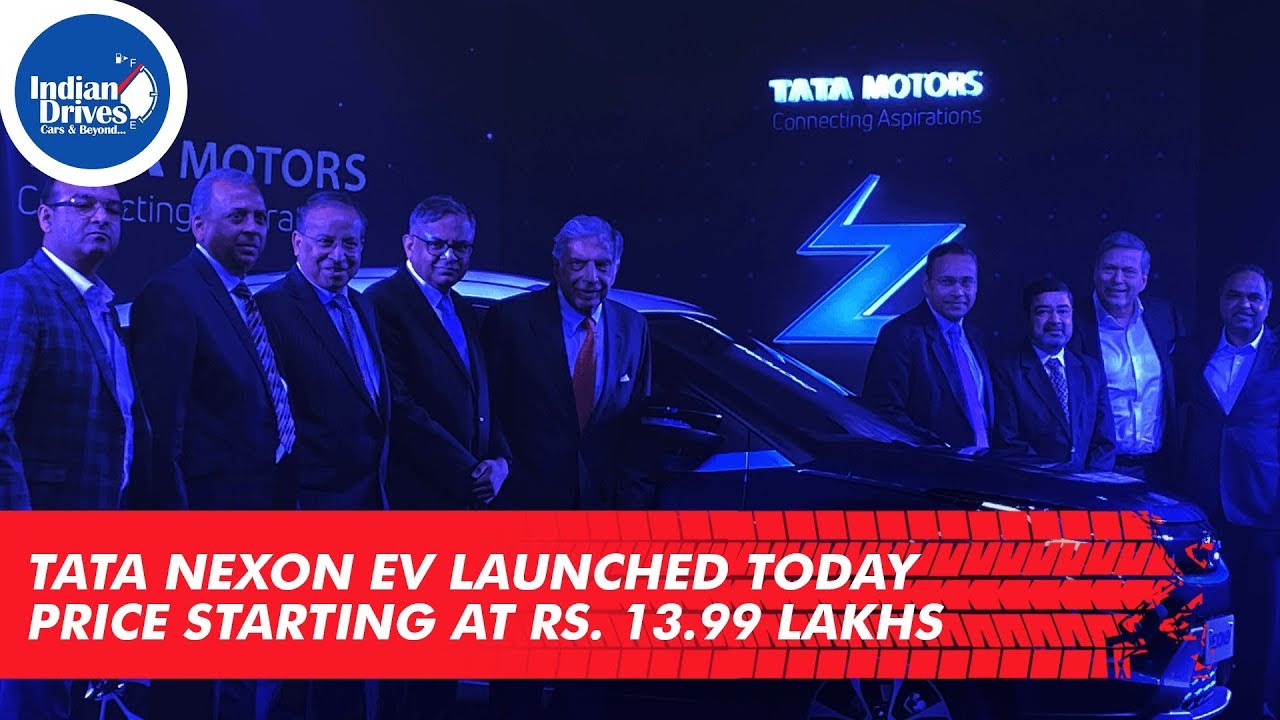 Tata Nexon EV Launched Today At A Starting Price Of Rs. 13.99 Lakhs