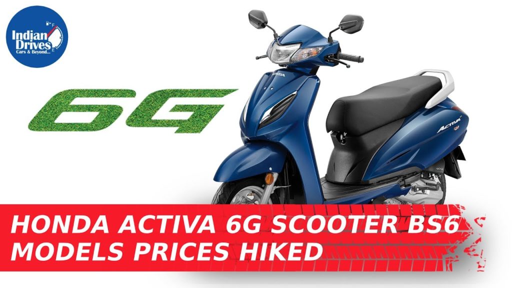 Honda Activa 6G Scooter BS6 Models Prices Hiked Indian Drives